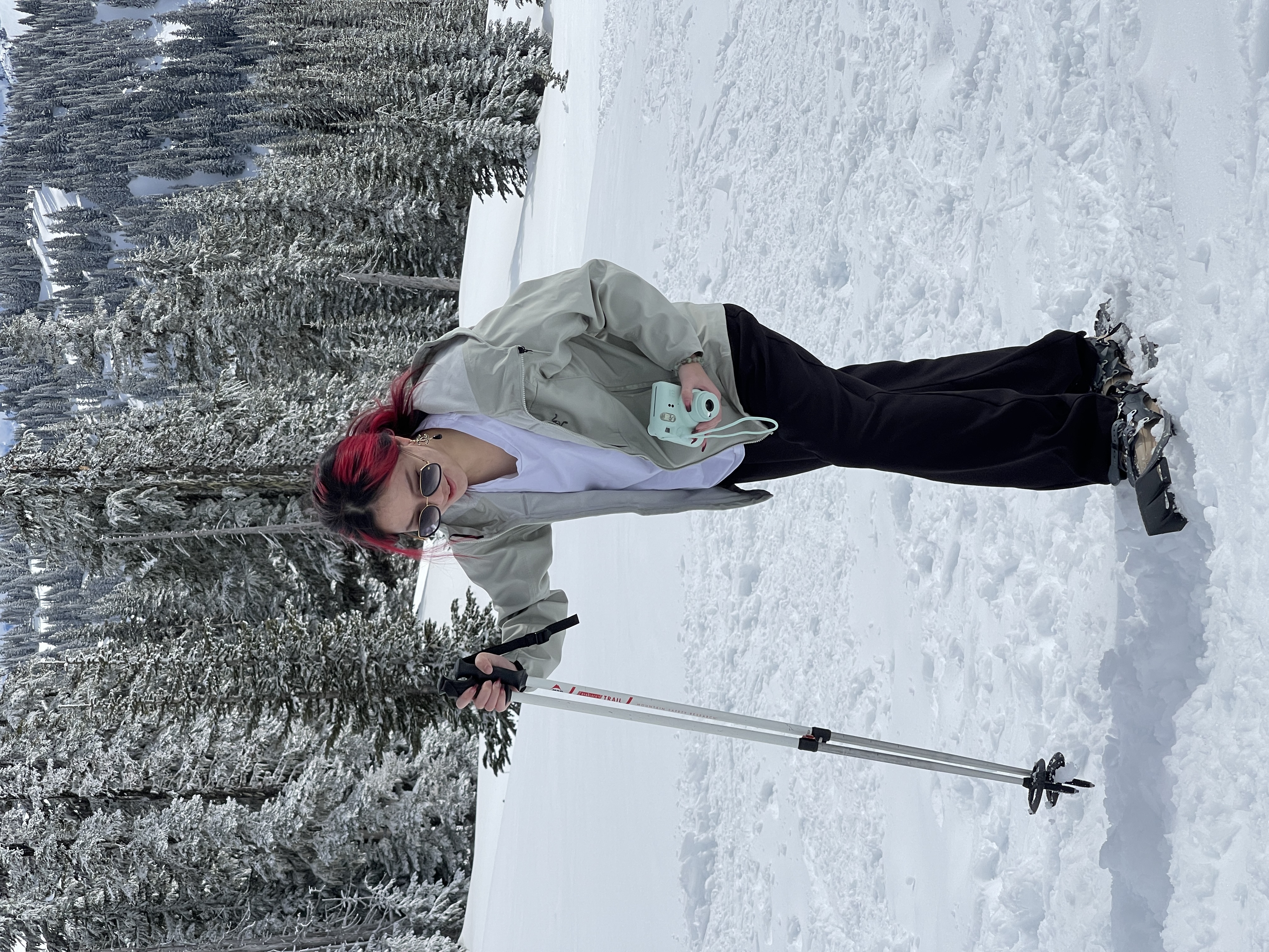 Zhenyue in a snowy forest
